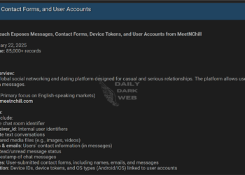 Massive Data Breach Allegedly Exposes Sensitive User Information from MeetNChill