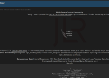 Jaguar Land Rover Allegedly Breached