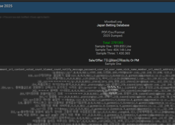 Japanese Betting Platform Allegedly Targeted in Dark Web Data Leak