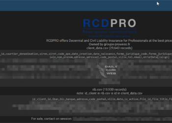 Alleged Data Breach at French Insurance Firm RCDPRO