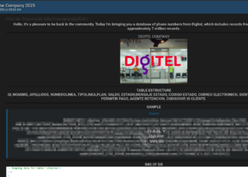 Digitel Venezuela Allegedly Targeted 7M Records Exposed