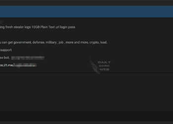 Threat Actor Claims to Possess 10GB of Stolen Login Credentials
