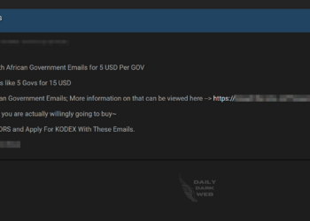 Threat Actor Sells Alleged South African and Angolan Government Emails