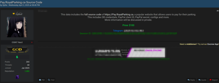 Sensitive Data From Parking Payment Platform Allegedly Leaked