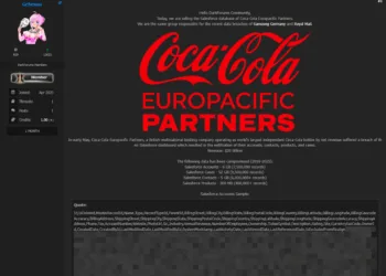 Coca-Cola Europacific Partners Allegedly Suffers Major Salesforce Data Breach