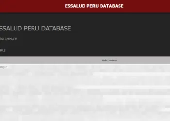 EsSalud Peruvian Health Insurance Data Allegedly Leaked Online