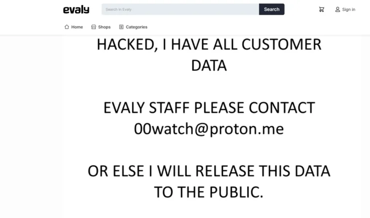 Evaly E-commerce Platform Allegedly Breached