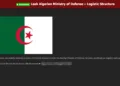 Alleged Leak Exposes Detailed Logistics Schedule of Algerian Ministry of Defense