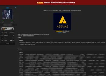 Spanish Insurer Asemas Allegedly Breached – 11 Million Records for Sale Online
