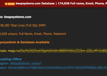 IT Solutions Provider Beep Systems Allegedly Breached, Over 174,000 User Records for Sale