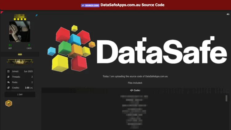 Australian Financial Software Provider DataSafeApps Allegedly Suffers Full Source Code Leak