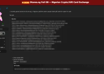 Nigerian Crypto Exchange Dtunes.ng Allegedly Breached – User Database For Sale