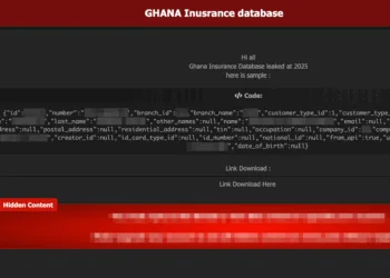Ghana Insurance Database Allegedly Leaked Online