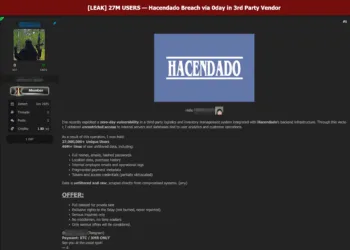 Major Spanish Retail Brand Hacendado Allegedly Breached, 27 Million Users’ Data Offered for Sale