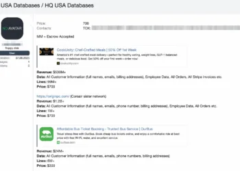 CookUnity, Origin PC, and OurBus Databases Allegedly for Sale on Hacker Forum