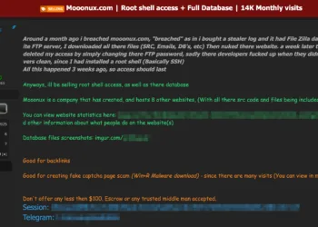 Saudi Arabia Based Web Development Firm Mooonux Allegedly Breached