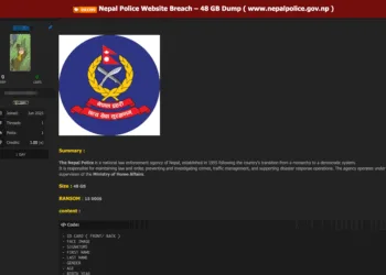 Nepal Police Allegedly Breached, Sensitive Data Appears for Sale Online