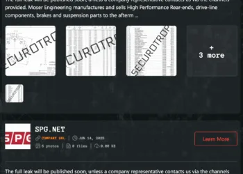 Moser Engineering and SPG Construction Allegedly Targeted by Qilin Ransomware