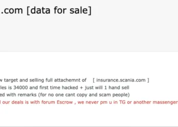 Scania the Major Truck Manufacturer Allegedly Breached; Insurance Data for Sale