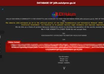North Sulawesi Provincial Government Website Allegedly Breached by Hacktivist Group