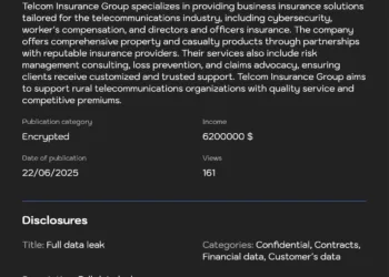 US-Based Telcom Insurance Group Allegedly Targeted in Lynx Ransomware Attack