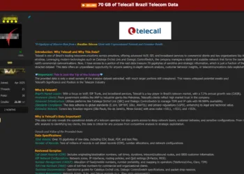 Brazilian Telecom Giant Telecall Allegedly Breached 70GB of Data for Sale