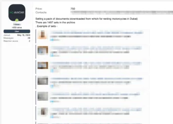 Customer Documents from Dubai Motorcycle Rental Firm Allegedly Leaked Online