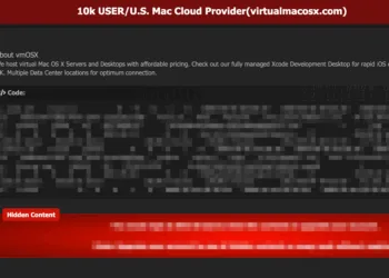 Database Containing 10k virtualmacosx User Accounts Allegedly Shared Online