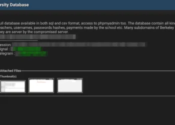 UC Berkeley Targeted in Major Data Breach –  Full University Database Allegedly For Sale Online