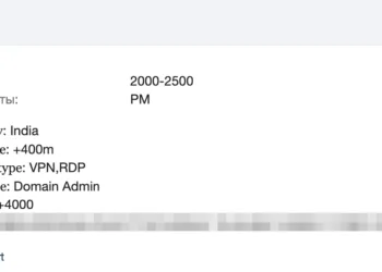 Network Access to Major $400M+ Indian Corporation Allegedly for Sale