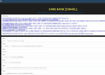 Alleged Collection of 1 Million Israeli Card Holders Data Offered for Sale