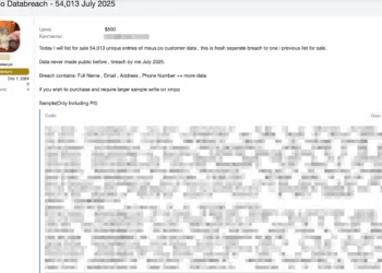 Mous Customer Data Allegedly Leaked –  54,000 Records Up for Sale on Dark Web