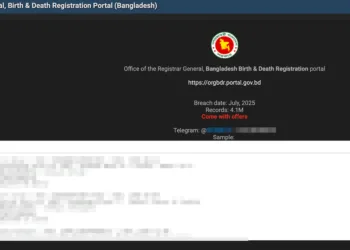 Bangladesh Government Portal Suffers Major Data Breach – 4.1 Million Citizens Records Allegedly for Sale