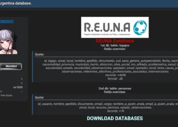 Sensitive Government Database of Argentine Children and Adolescents (R.E.U.N.A) Allegedly Leaked Online