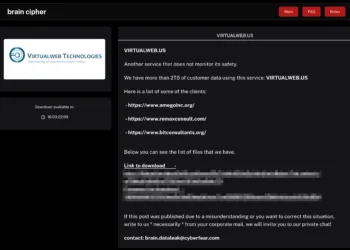 Virtualweb Technologies Reportedly Breached by Brain Cipher Ransomware