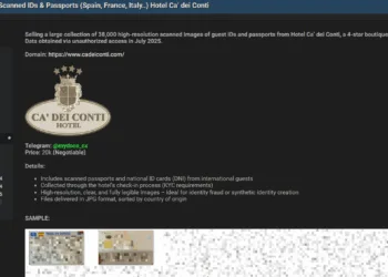 Venice Hotel Ca’ dei Conti Suffers Major Data Breach – 38,000 Guest IDs Allegedly for Sale