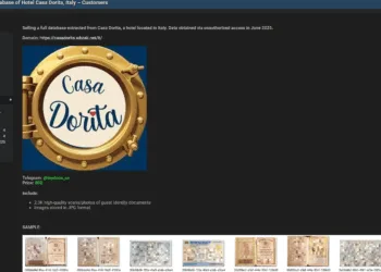 Italian Hotel Casa Dorita Allegedly Suffers Data Breach – Guest IDs Surface on Dark Web