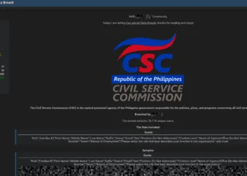 Philippine Civil Service Commission (CSC) Data Allegedly Leaked – Affecting Over 76,000 Government Employees