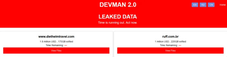 DEVMAN Ransomware Gang Targets Major Asian Travel Group Diethelm Travel and Brazilian Energy Firm Ruff