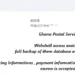 Ghana Postal Service Allegedly Breached – Database and System Access for Sale