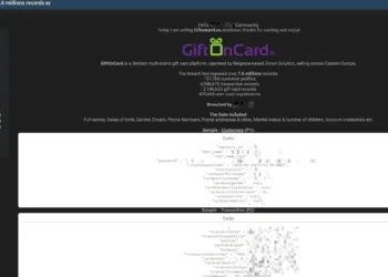 Serbian Gift Card Platform Giftoncard.eu Allegedly Suffers Massive Data Breach – 7.6 Million Records Leaked