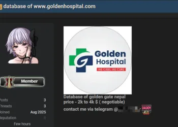 Database of Nepal’s Golden Hospital Allegedly for Sale on the Dark Web