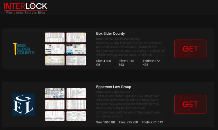 Interlock Ransomware Gang Allegedly Breaches Box Elder County and Epperson Law Group