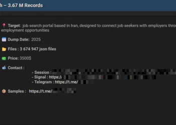Iranian Job Portal Allegedly Breached – 3.67 Million Records for Sale