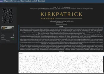Kirkpatrick Partners LLC Allegedly Suffers Data Breach – Exposing Information of 36,556 Users