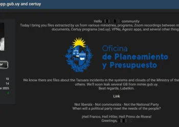Uruguay’s Office of Planning and Budget and CERTuy Targeted in Alleged 170GB Data Leak