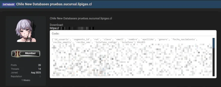Chilean Energy Giant Lipigas Targeted in Alleged Data Breach