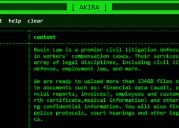 Akira Ransomware Group Allegedly Breaches US Law Firm Rusin Law