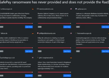 SafePay Ransomware Allegedly Breaches Schliessmeyer, Riverton Cabinets, Optivosa, Faltner, Phillips 66 Lubricants, Ferienwohnungen.de, Parkside Group, and Johann-Peter-Hebel Realschule