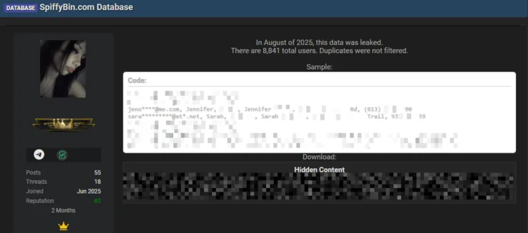 Georgia-Based Cleaning Service Spiffy Bin Allegedly Breached, Customer Data Leaked